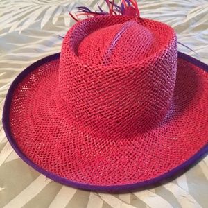 SOMETHING SPECIAL RED HAT LADIES RED AND PURPLE - NWOT -